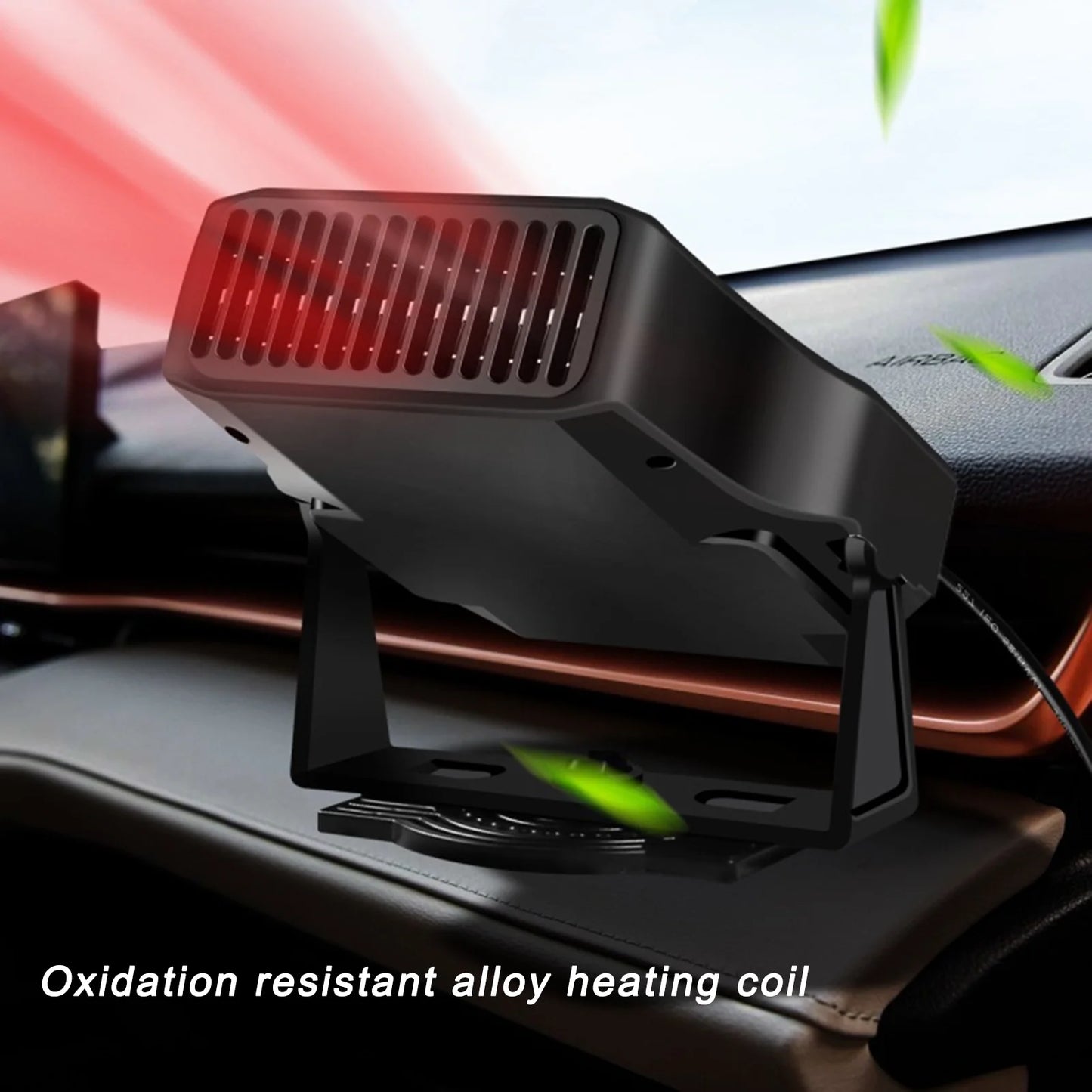 Portable 24V Car Heater 120W/200W Adjustable Windshield Defroster, ABS